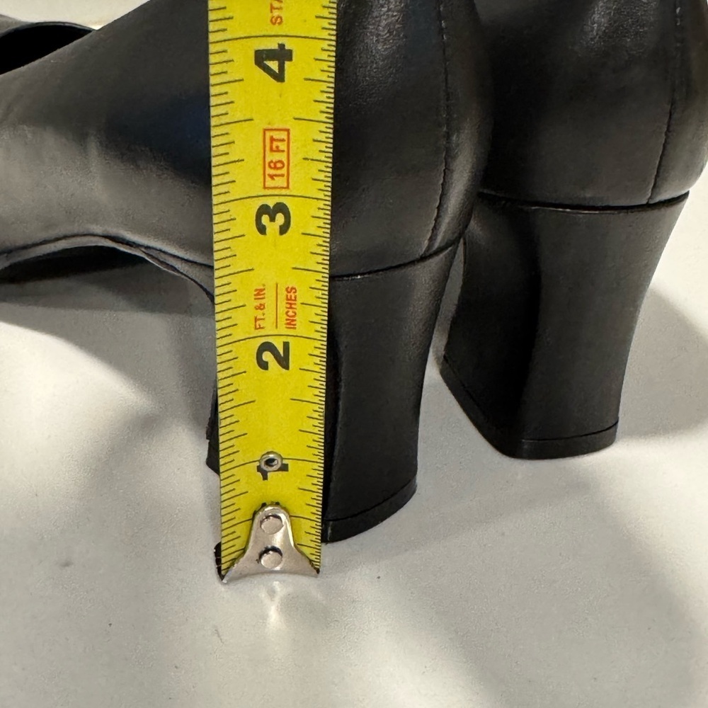 Boston Accent Black Leather Square Toe Pumps - Picture 8 of 8